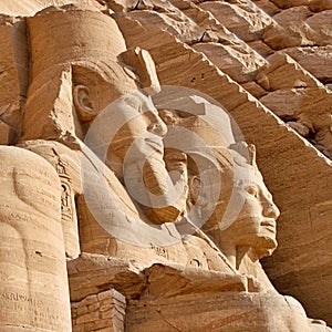 STATUE OF RAMESSES II IN ABU SIMBEL TEMPLE