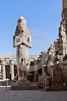 Statue of Ramesses II in Karnak temple of Luxor