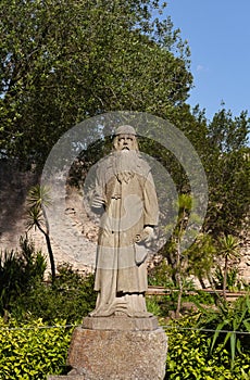 Ramon Llull statue- Santuary de Cura - Mallorca photo