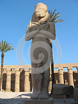 Statue of Ramses 2 in Karnak temple