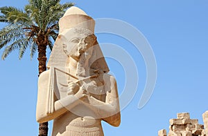 Statue of Ramses II at the Karnak Temple.