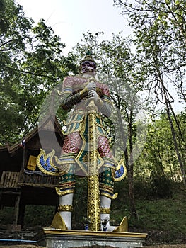 Statue relition in tempel style Thailand