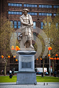 The statue of Rembrandt