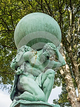 Statue representing Hercules photo