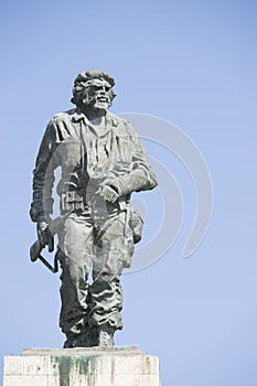 A statue of revolutionary hero Ernesto Guevara in Cuba
