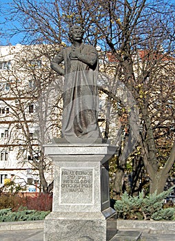 Statue of Rigas Feraios Rhegas Pheraeos Velestinles, Riga od Fere in Belgrade Serbia.