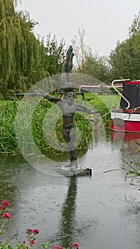 Statue on the River Stort