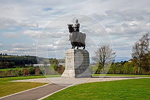 Statue of Robert the Bruce at the Bannockburn battlefield