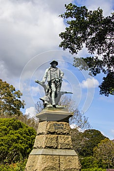 The statue of Robert Burns