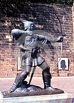 Statue of Robin Hood, Nottingham.