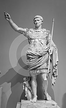 Statue of Roman Emperor Augustus Prima photo