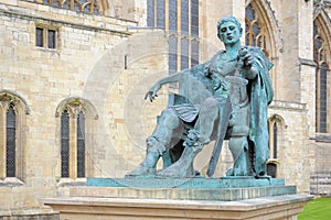 Statue of Roman Emperor Constantine, York, England