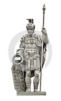 Statue of Roman god of war Mars Ares