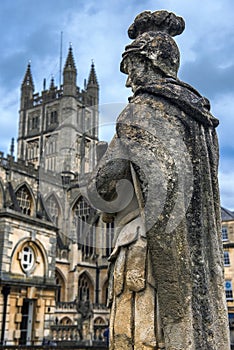 Statue of roman soldier in Bath, England