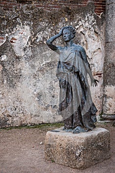 Statue in the Roman theater of Merida