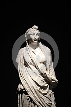 Statue of roman woman in Graeco roman museum