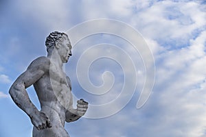 Statue of a runner