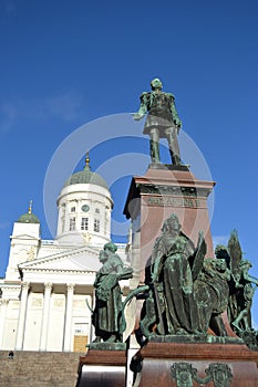 Statue of Russian czar Alexander II, Helsinki