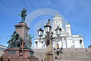 Statue of Russian czar Alexander II, Helsinki