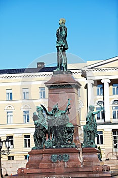 Statue of Russian czar Alexander II, Helsinki
