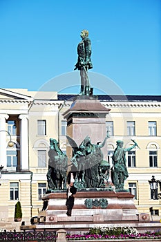 Statue of Russian czar Alexander II, Helsinki