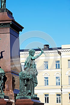 Statue of Russian czar Alexander II, Helsinki