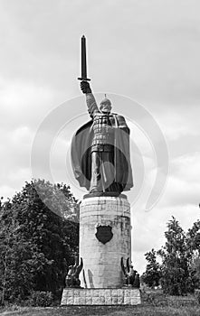 Statue of russian epic hero Ilya Muromets photo
