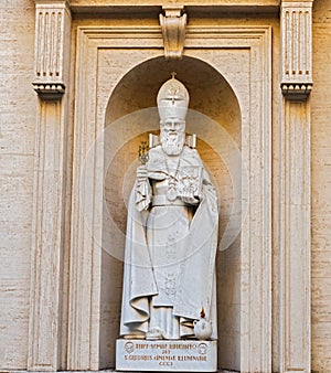 Statue of S. Gregorius Armeniae Illuminator in the Vatican museum.