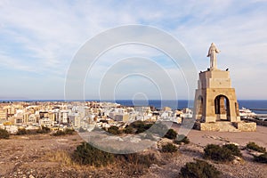 Statue of the Sacred Heart of Jesus in Almeria