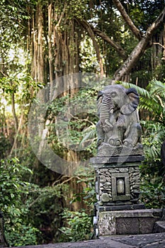 Statue in Sacred Monkey Forest, Ubud