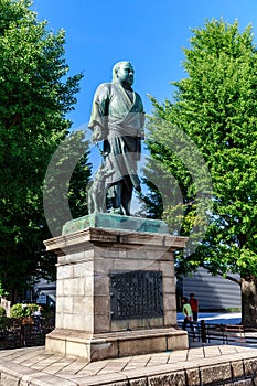 Statue of Saigo Takamori, Ueno Park, Japan photo
