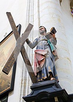 Statue of Saint Andrew carrying his cross