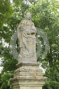 Statue of Saint Barbora from NikomÃ©die