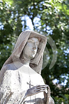 Statue of Saint Faustina on Altar Three Millennia,Skalka, Krakow, Poland