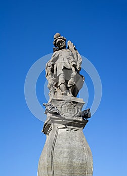 Statue of Saint Florian, Cieszyn, Poland photo