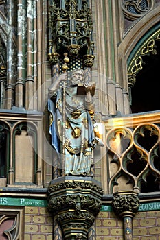 Statue Saint James in James Church, Liege, Belgium