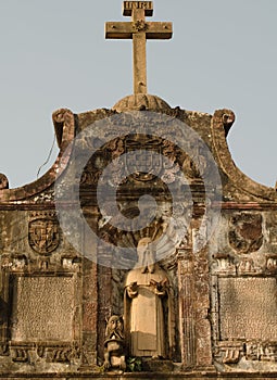 Statue of Saint Jerome and devil