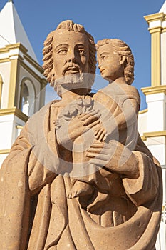 Statue of Saint Joseph with child Jesus