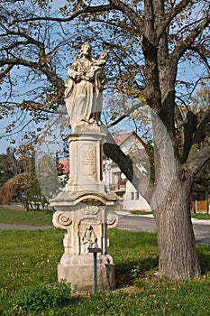 Statue of Saint Joseph in Semenkovice village. photo