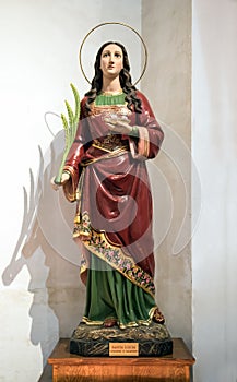 Statue of Saint Lucy or Saint Lucia of Syracuse