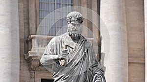 Statue of the saint Peter in Vatican, Italy