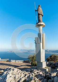 Statue of Saint Rosalia in Monte Pellegrino, Palermo, Sicily