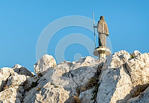 Statue of Saint Rosalia in Monte Pellegrino, Palermo, Sicily photo