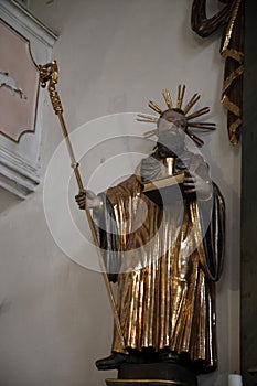 Statue of Saint, Sanctuary of St. Agatha in Schmerlenbach