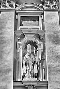Statue of Saint Syagrius, Nice Cathedral, Cote d& x27;Azur, France