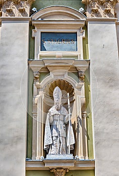 Statue of Saint Syagrius, Nice Cathedral, Cote d`Azur, France