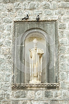 Statue of Saint Vlaho on Lovrijenac Tower