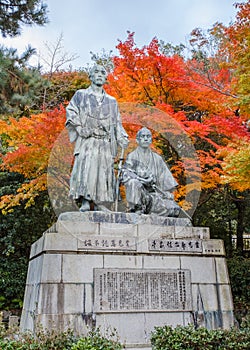 Statue of Sakamoto Ryoma with Nakaoka Shintaro