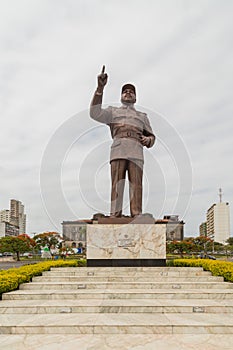 Statue of Samora MoisÃ©s Machel at Independence Square