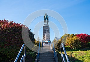 Statue of Samuel de Champlain in Plattsburgh New York State